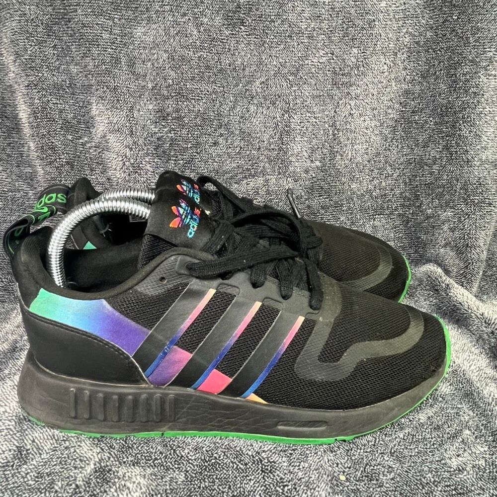 Adidas Originals Multix Monochrome Black Green Multi Color Men Size 7 - Picture 3 of 8